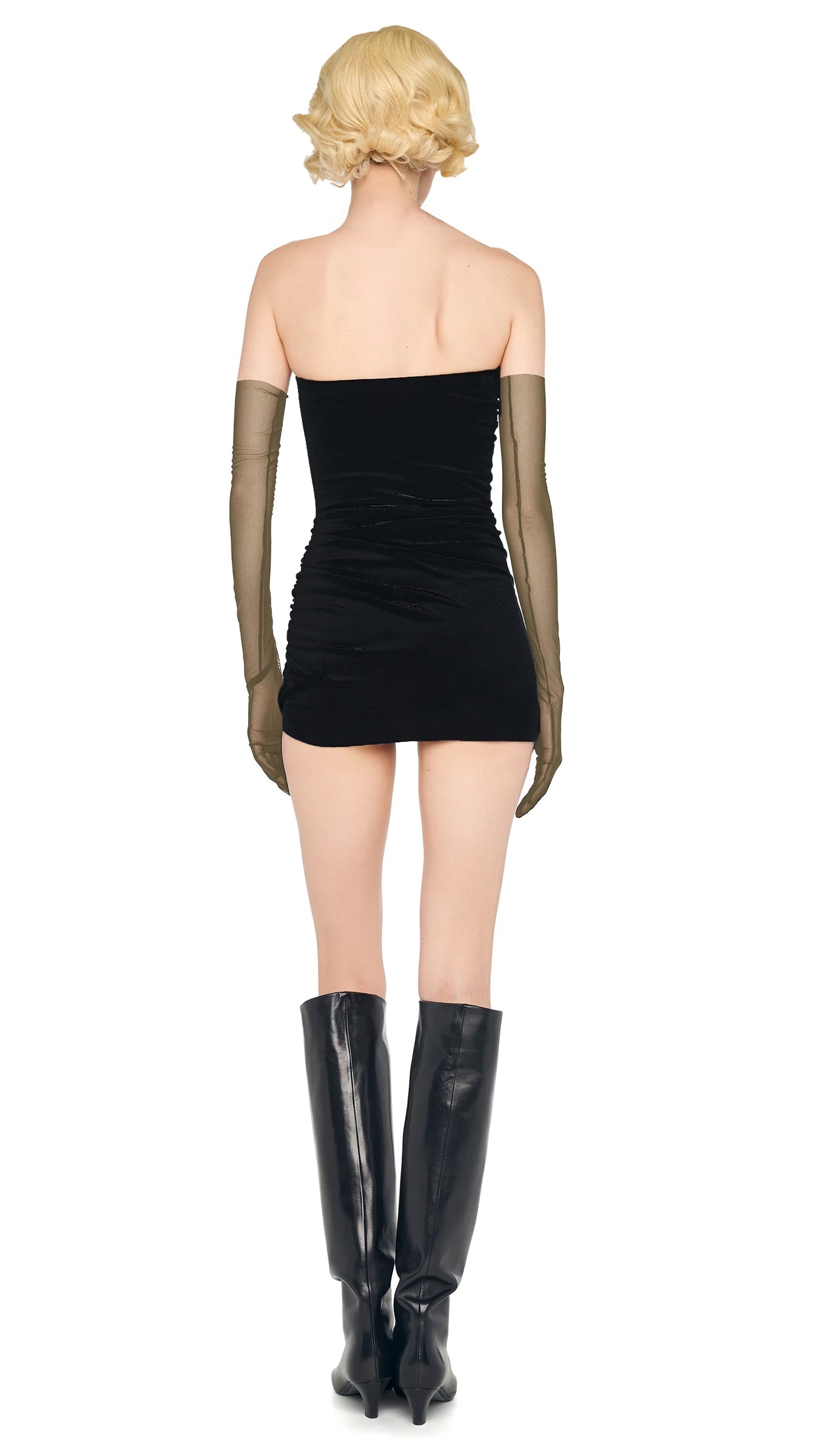 LONG GLOVES Mushroom | Norma Kamali Women