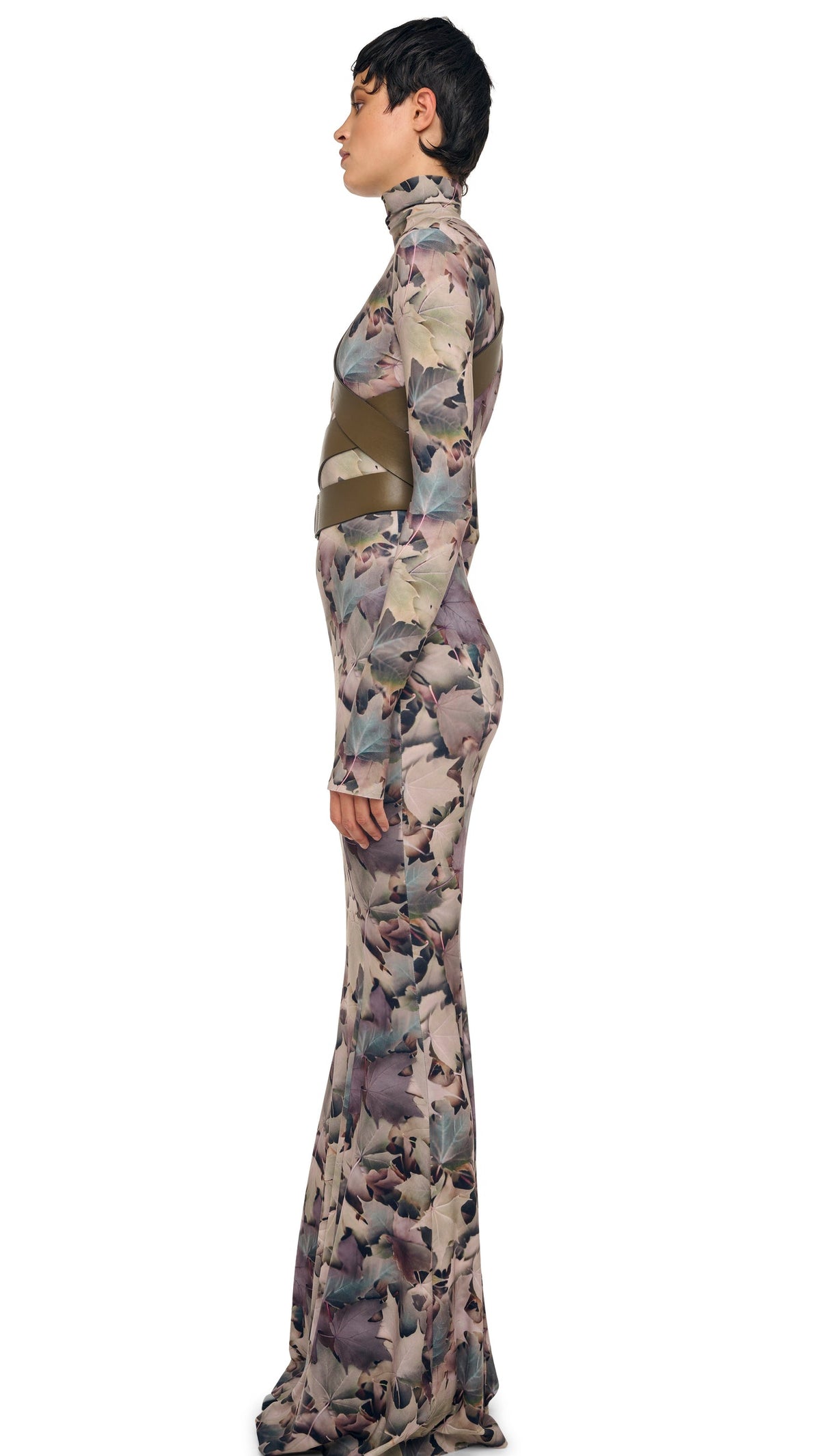 WIDE BELT XL Bark | Norma Kamali Women