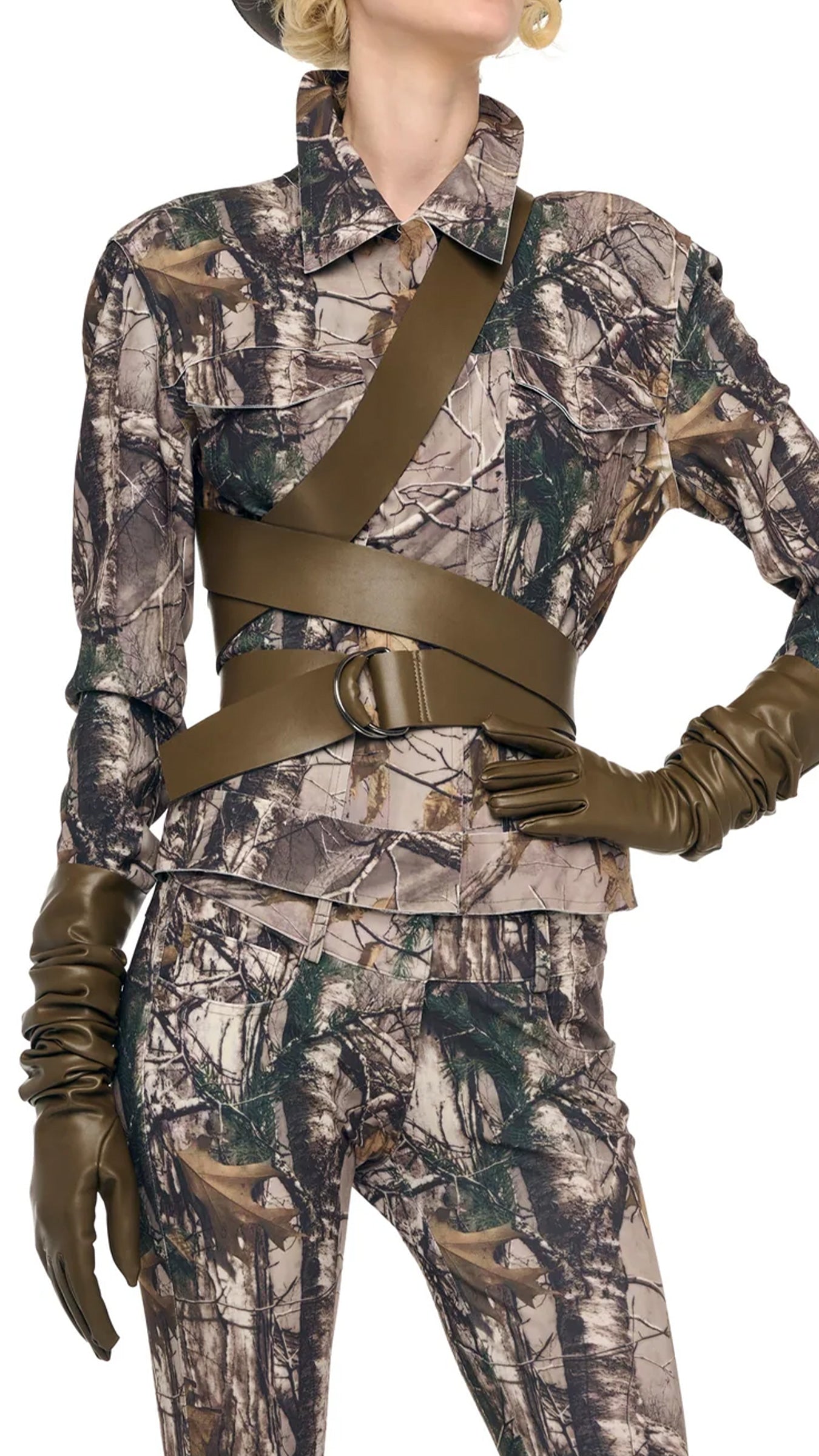 LONG GLOVES Bark | Norma Kamali Women