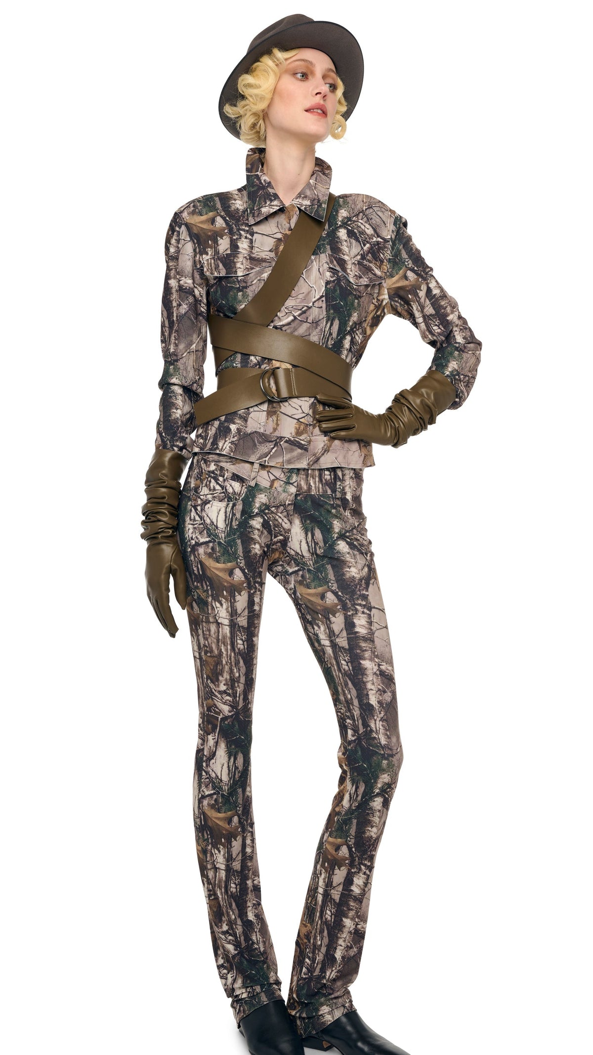 LONG GLOVES Bark | Norma Kamali Women