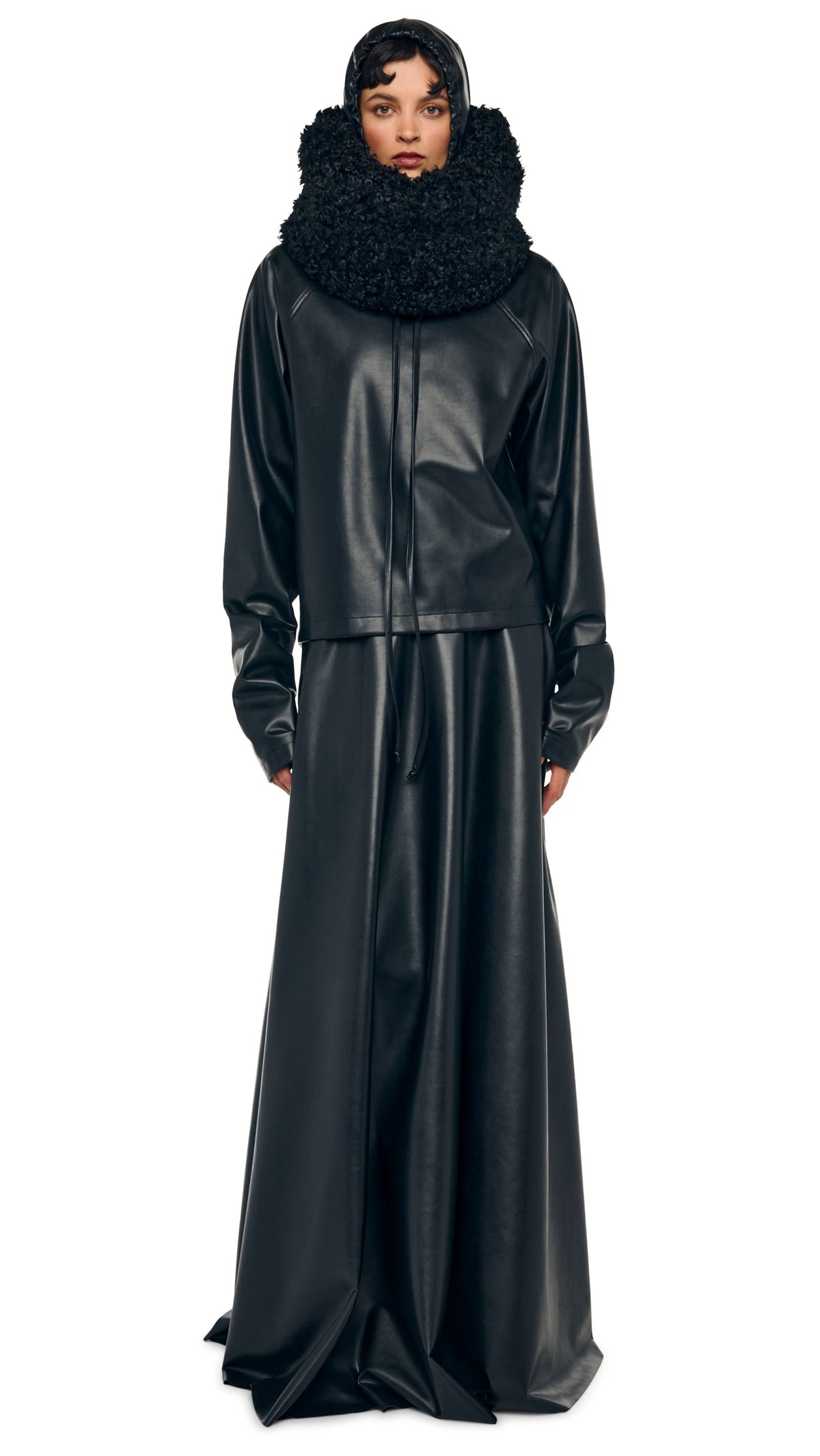 TUBE SCARF Black | Norma Kamali Women