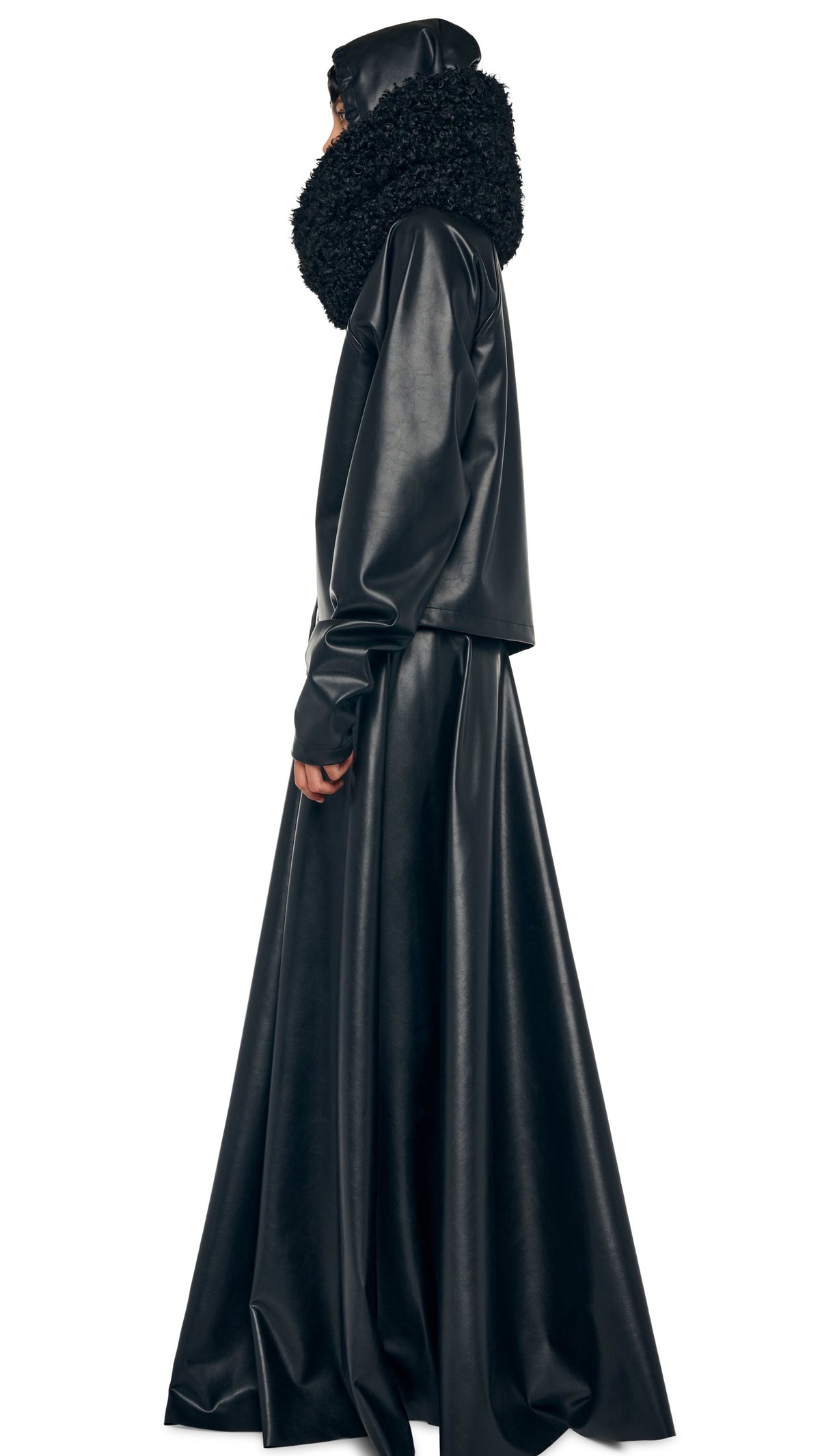 TUBE SCARF Black | Norma Kamali Women