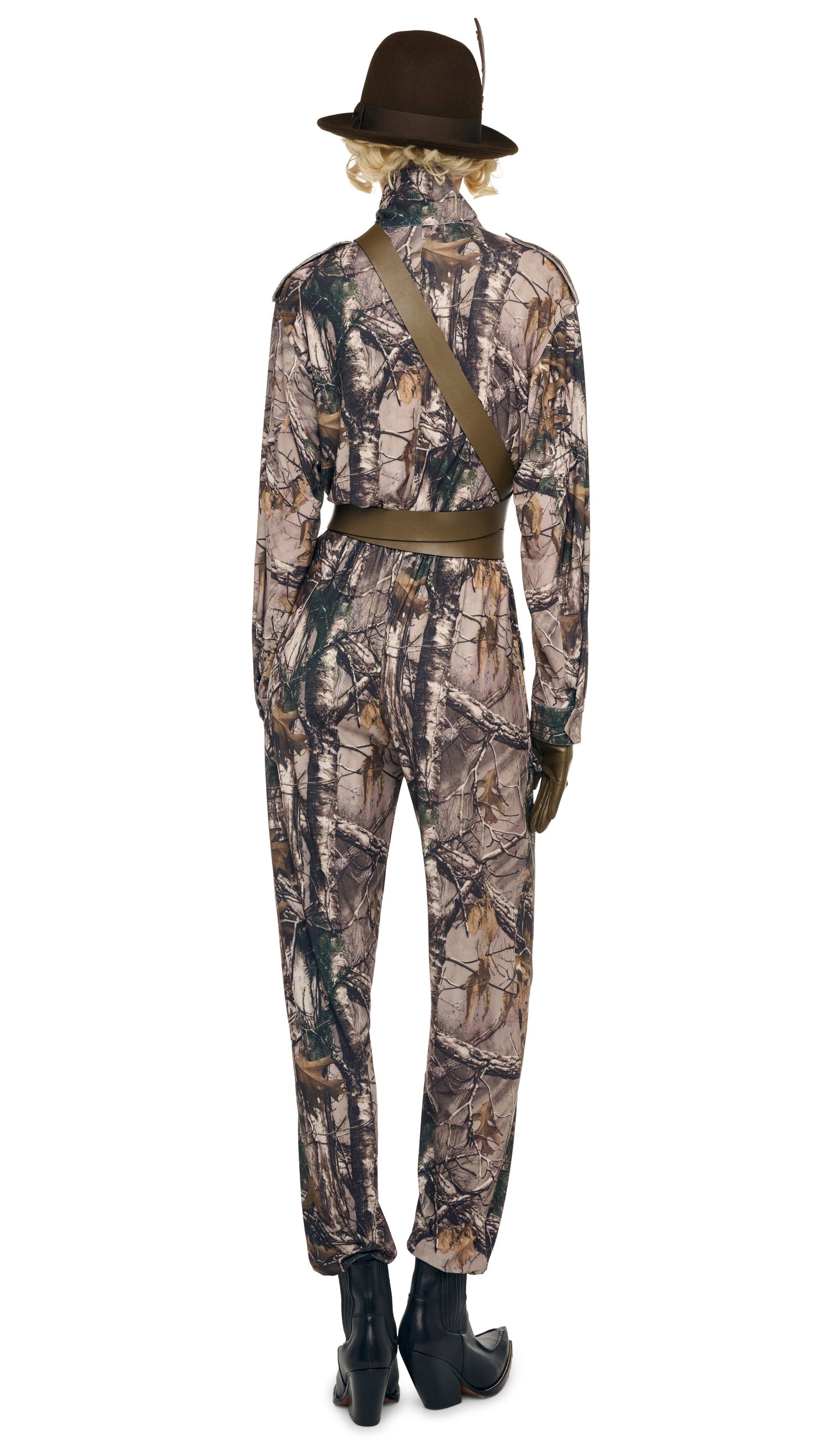 TURTLE CARGO JUMPSUIT Trees | Norma Kamali Women
