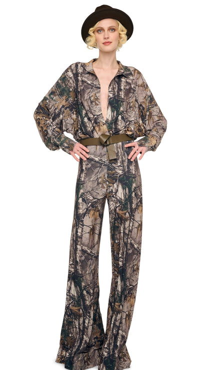 SUPER OS BF NK SHIRT BODYSUIT Trees | Norma Kamali Women