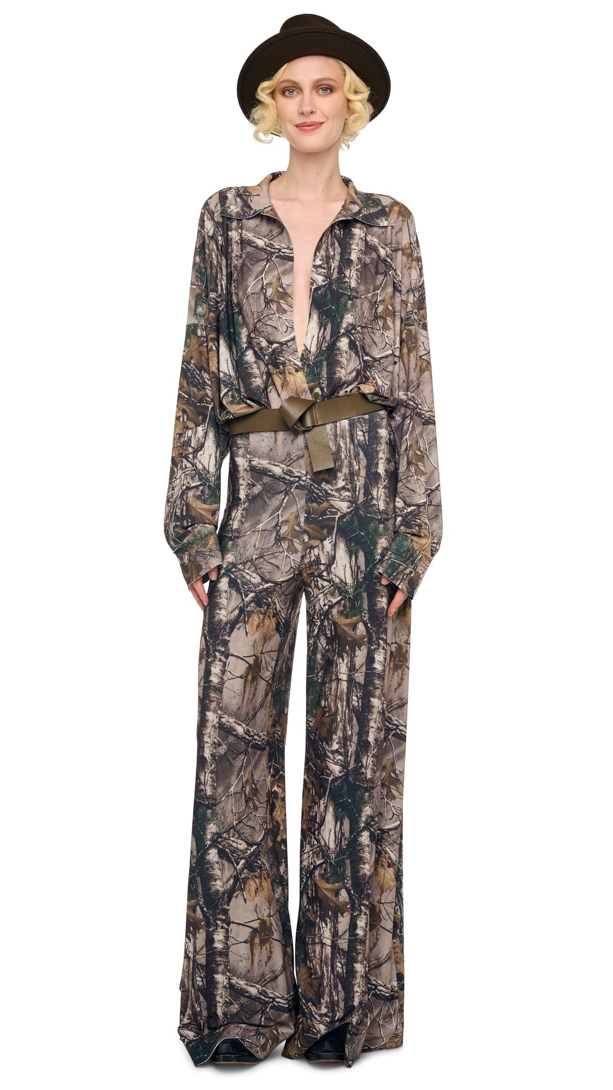 SUPER OS BF NK SHIRT BODYSUIT Trees | Norma Kamali Women