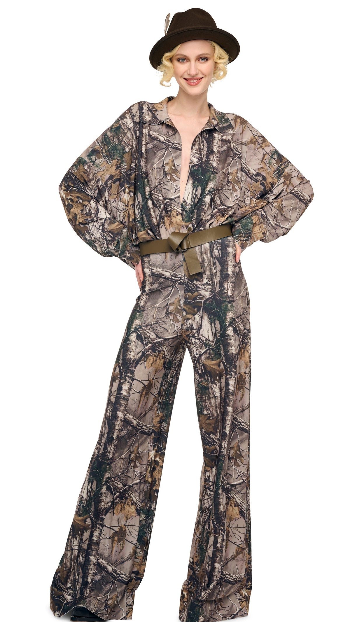 SUPER OS BF NK SHIRT BODYSUIT Trees | Norma Kamali Women