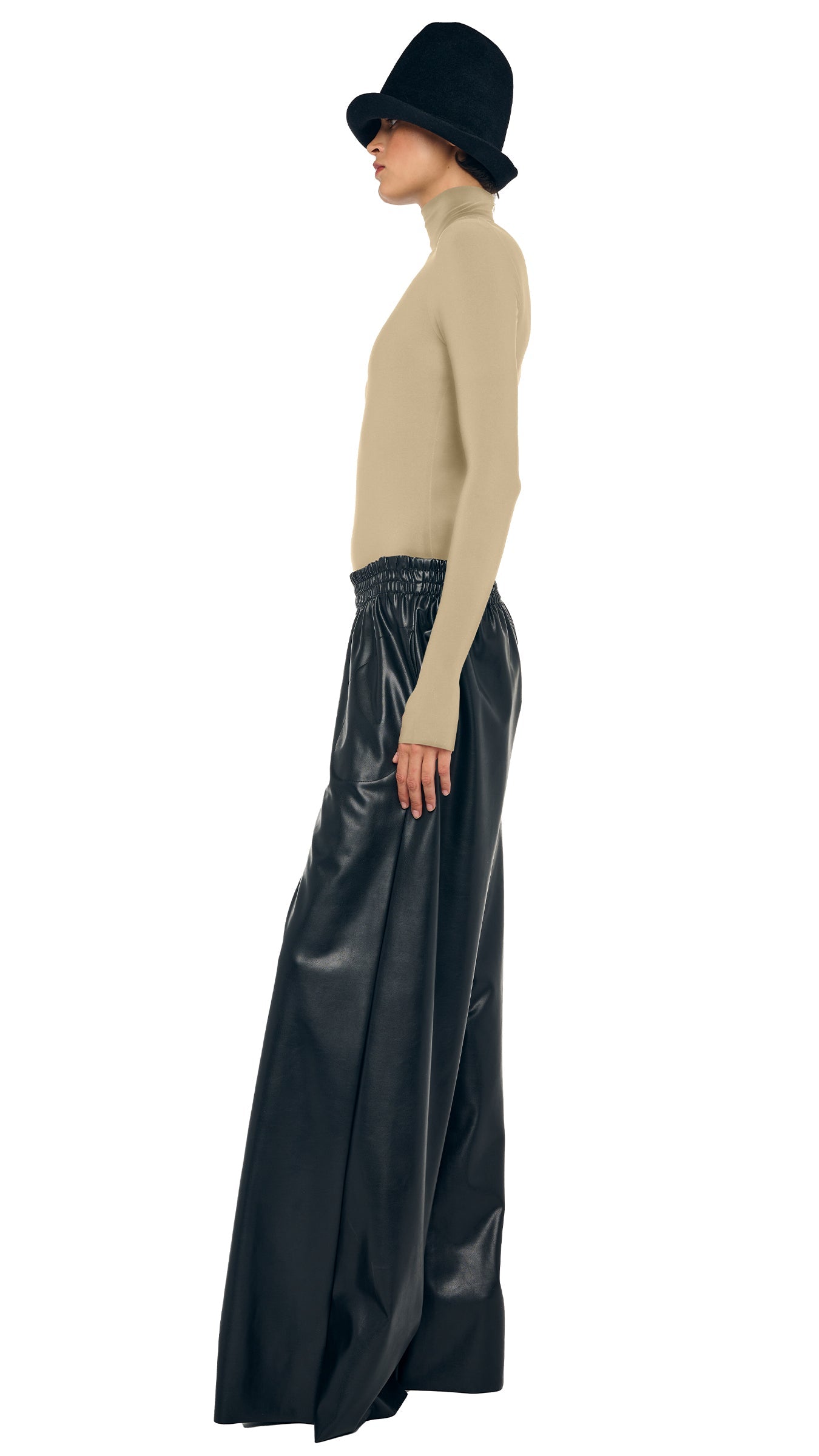 LONG SLEEVE TURTLE BODYSUIT Elm | Norma Kamali Women