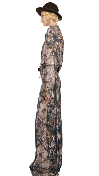 ELEPHANT PANT W/ WAISTBAND Trees | Norma Kamali Women