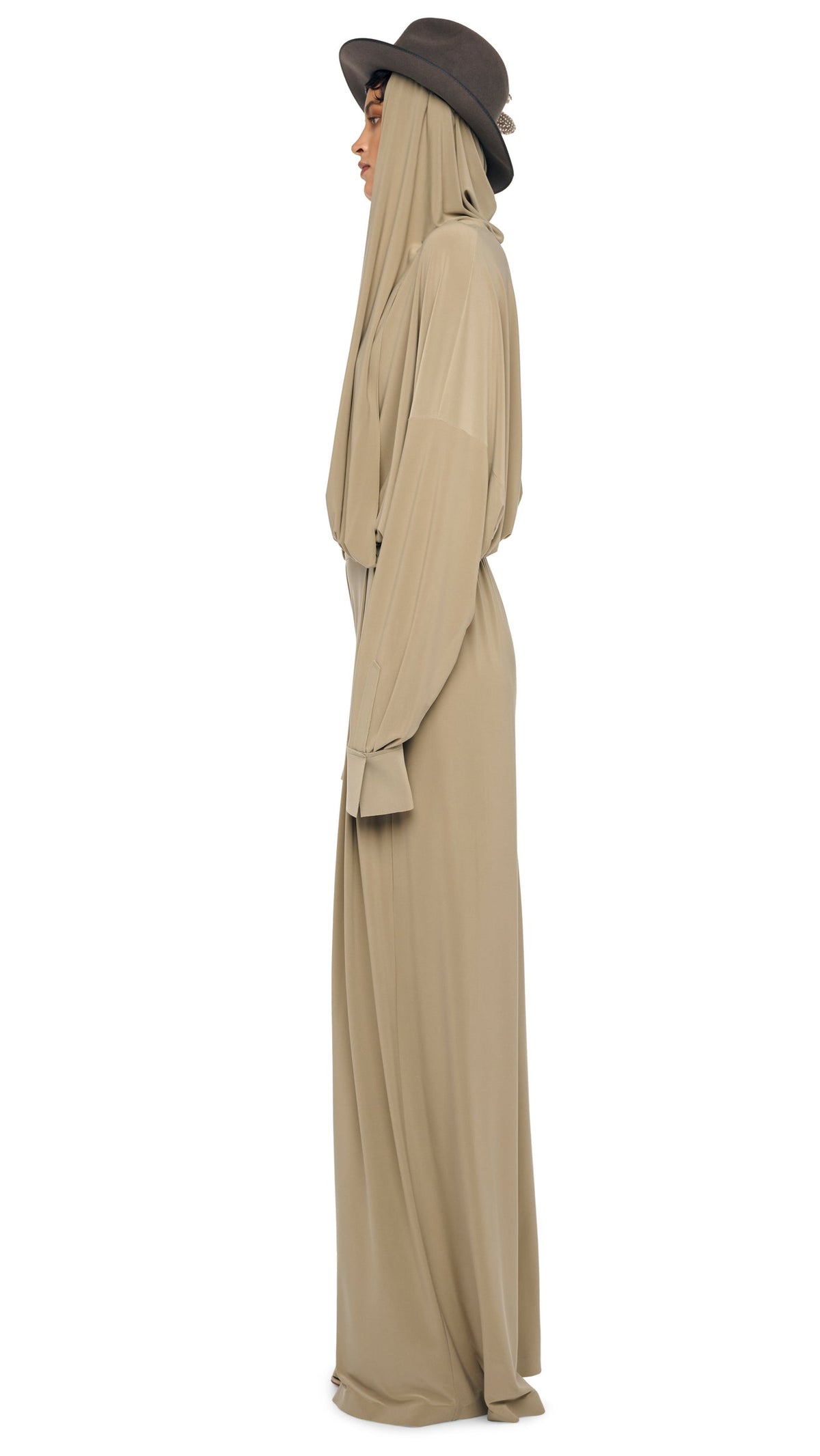 MENS PLEAT PANT Elm | Norma Kamali Women