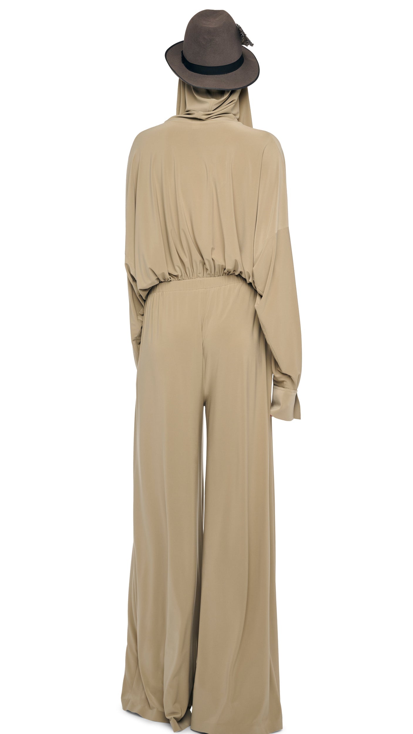 MENS PLEAT PANT Elm | Norma Kamali Women