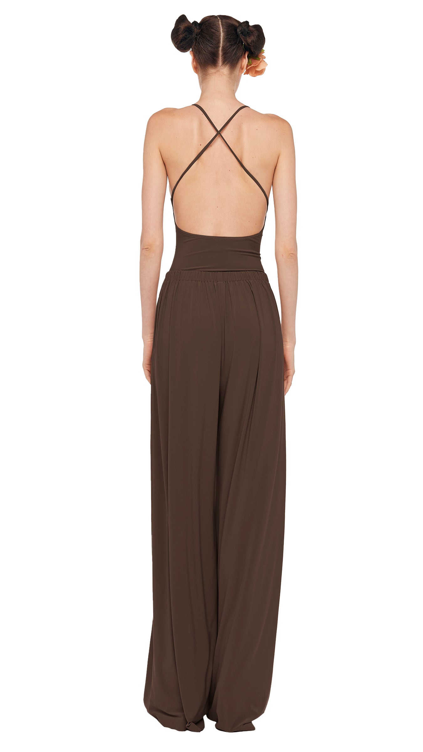MENS PLEAT PANT Bark | Norma Kamali Women