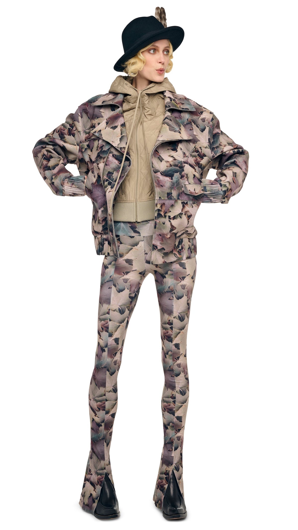 SPAT LEGGING Autumn Leaves | Norma Kamali Women