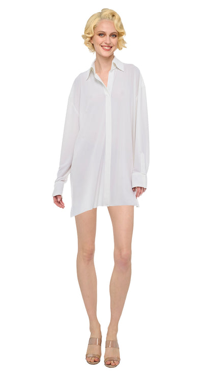 OS BF NK SHIRT DRESS Snow White | Norma Kamali Women