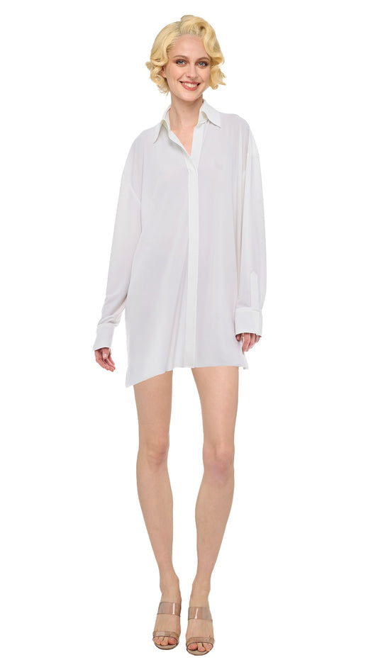 OS BF NK SHIRT DRESS Snow White | Norma Kamali Women