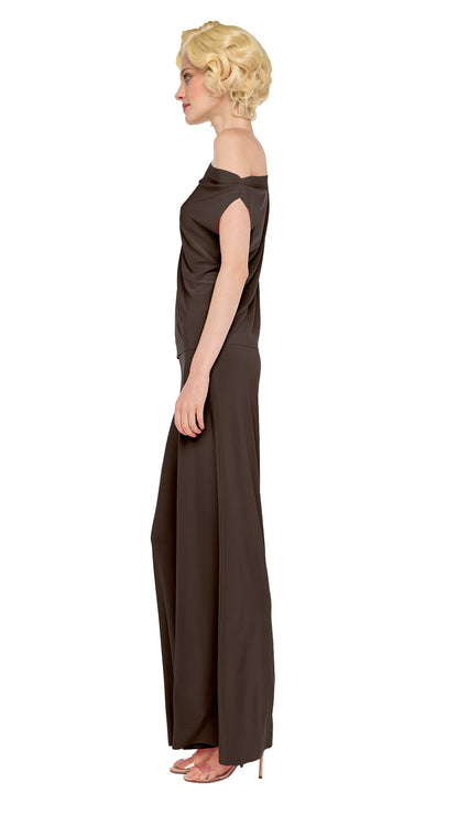 DROP SHOULDER TOP Bark | Norma Kamali Women