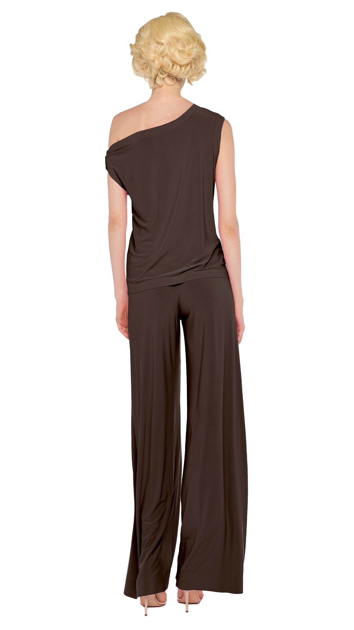 DROP SHOULDER TOP Bark | Norma Kamali Women