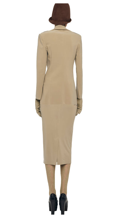 CLASSIC DOUBLE BREASTED JACKET Elm | Norma Kamali Women