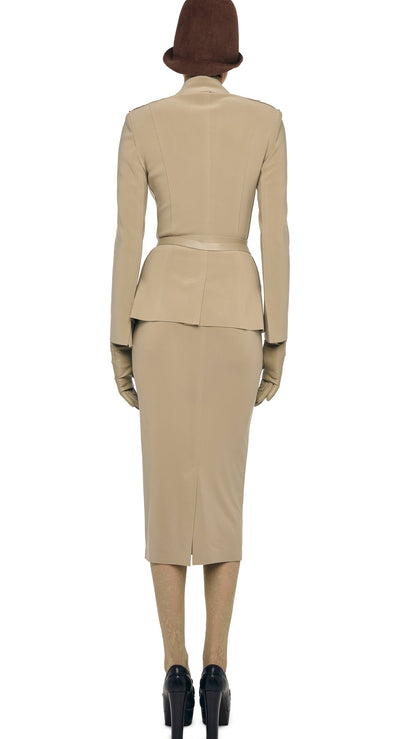 SINGLE BREASTED BOY FIT JACKET Elm | Norma Kamali Women