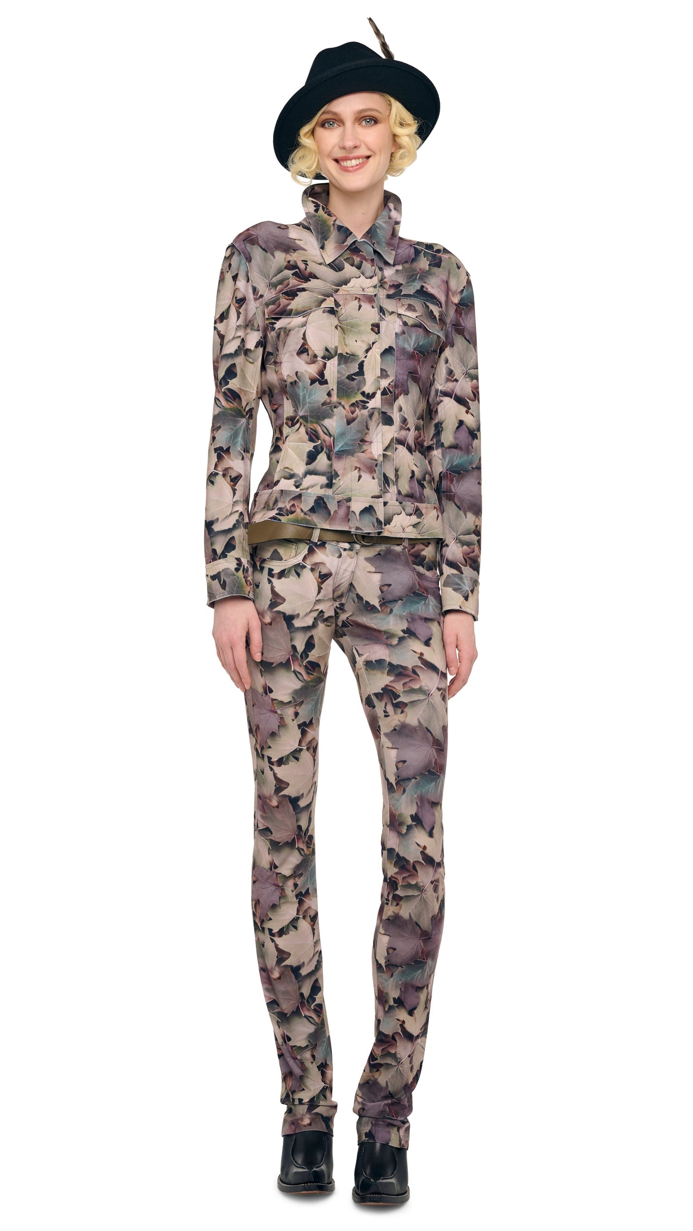 JEANS JACKET Autumn Leaves | Norma Kamali Women