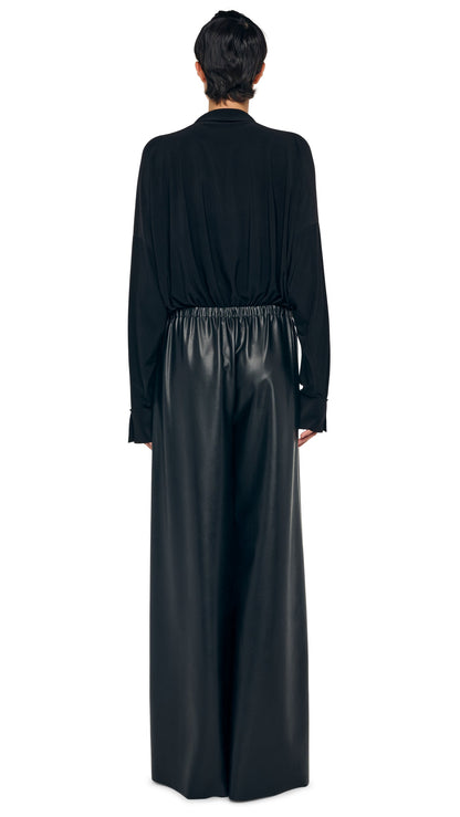 SUPER OS BF NK SHIRT BODYSUIT Black | Norma Kamali Women